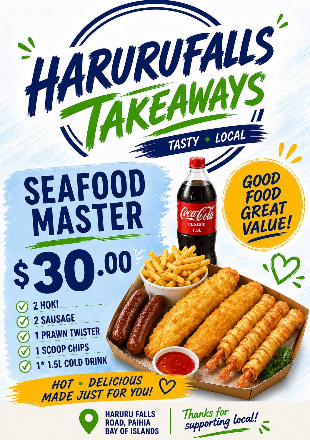 Harurufalls Takeaways меню