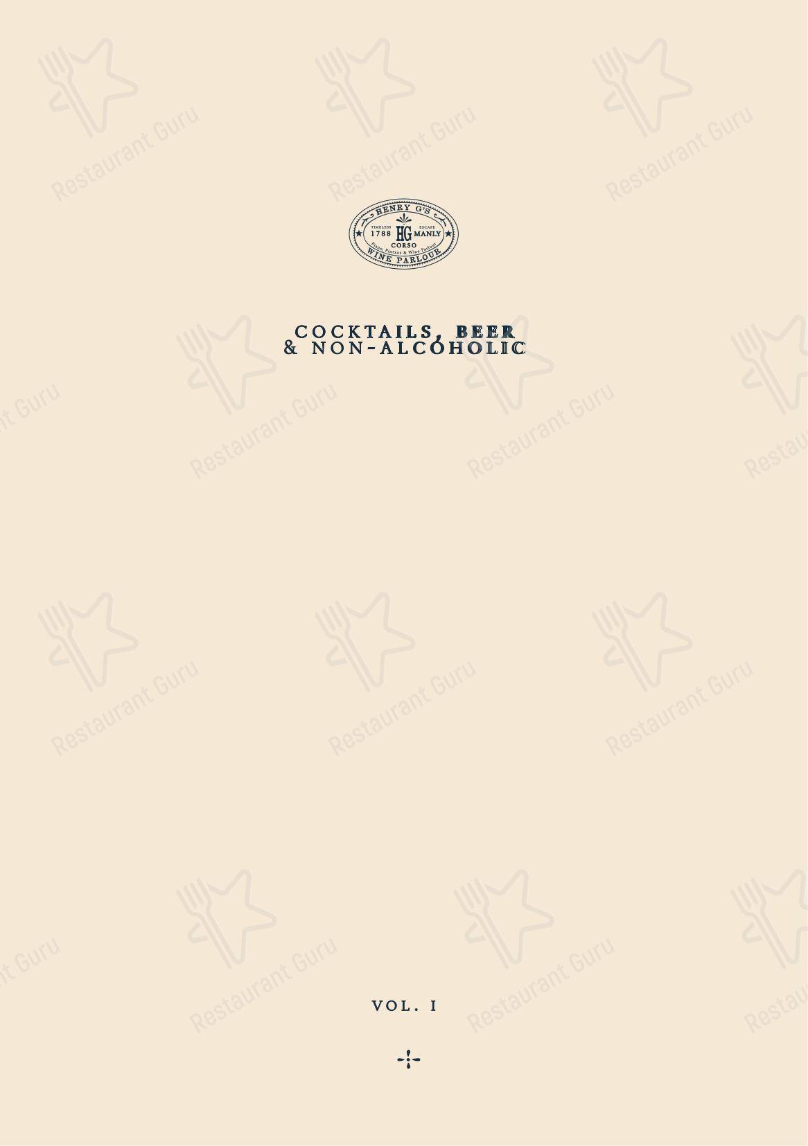 Henry G's Wine Parlour в Манли - Детское