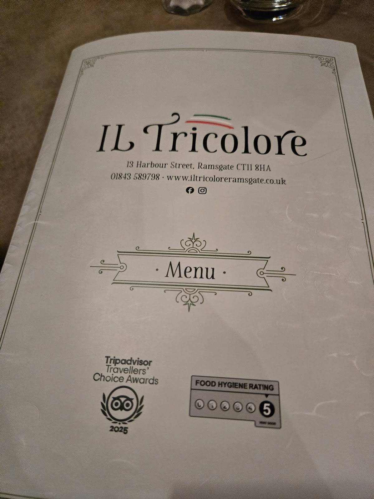 Il Tricolore меню
