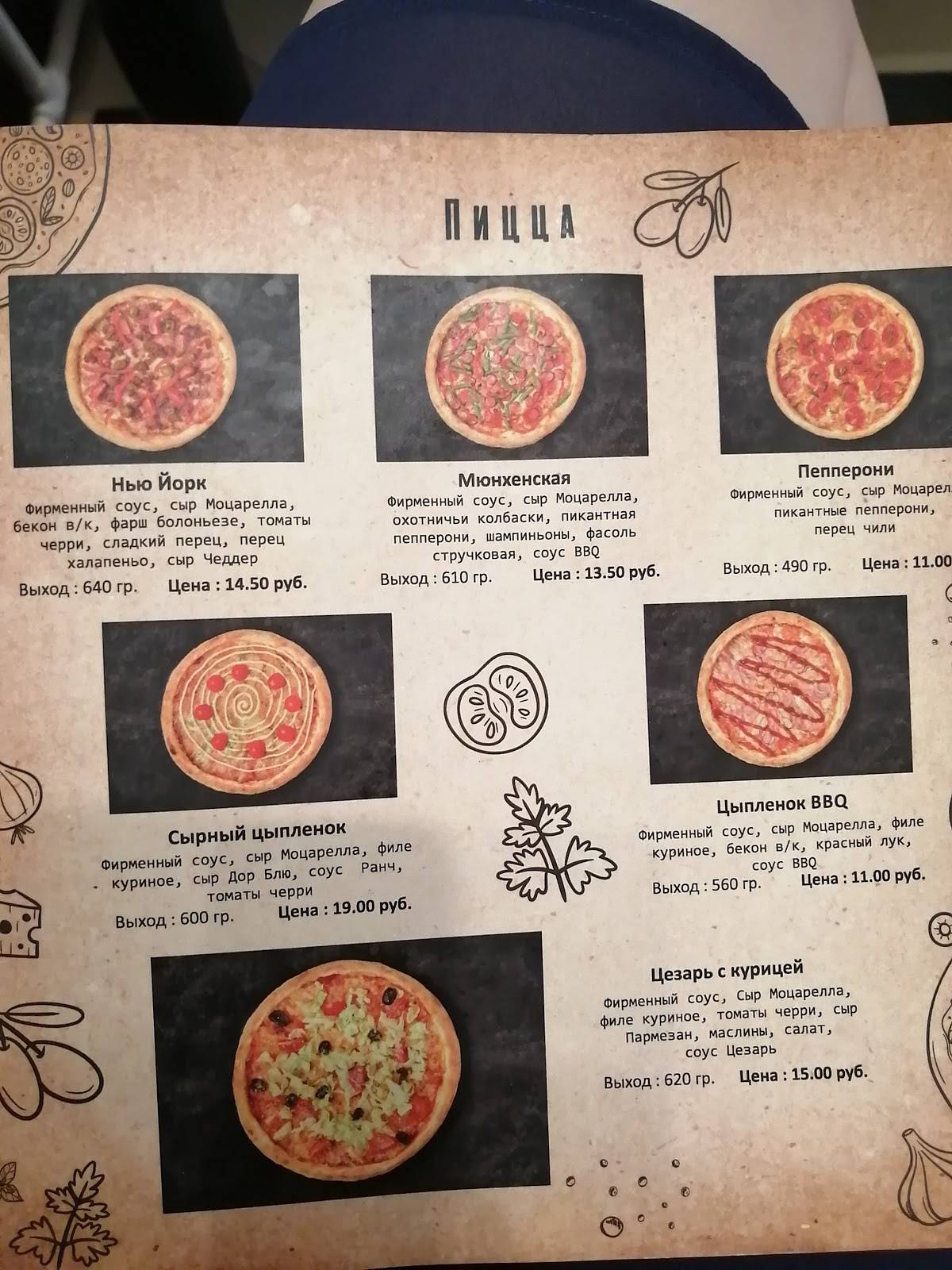 InDor Cafe меню