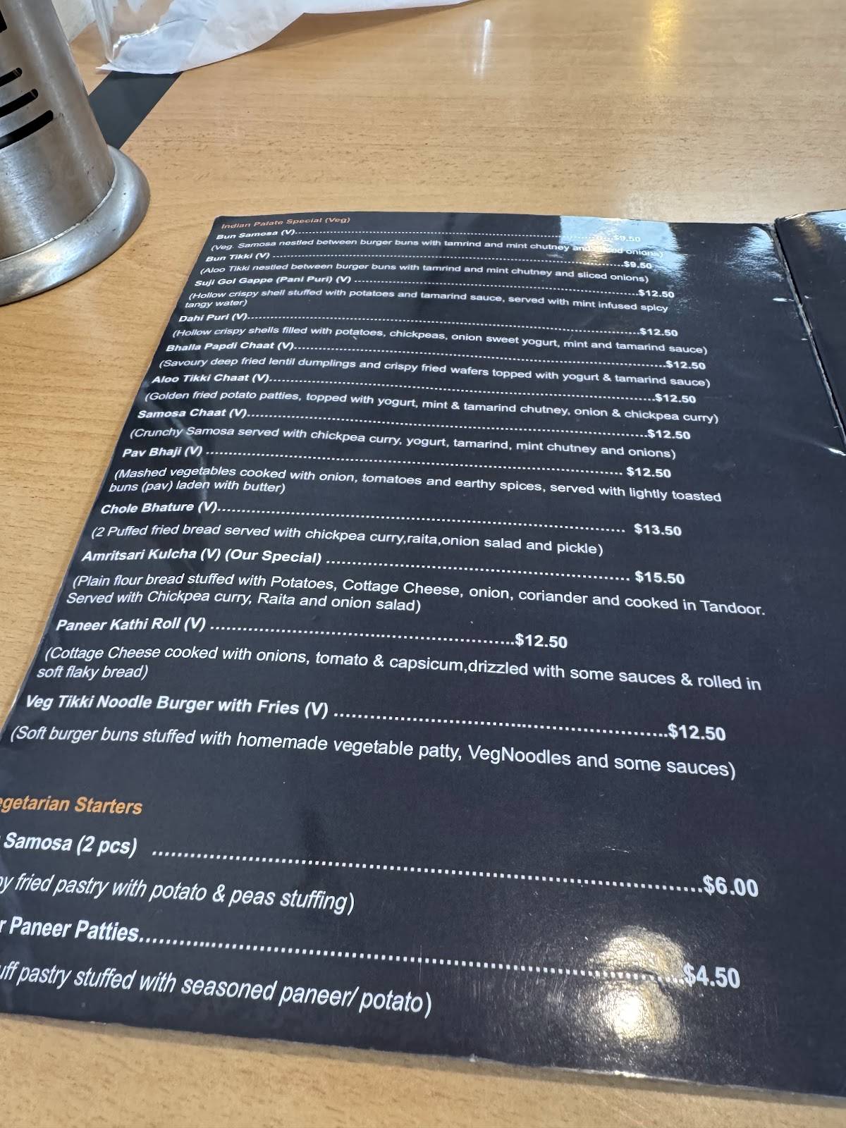 Indian Palate меню