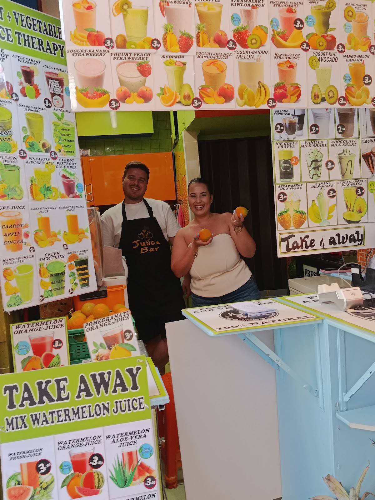 JUICE BAR меню
