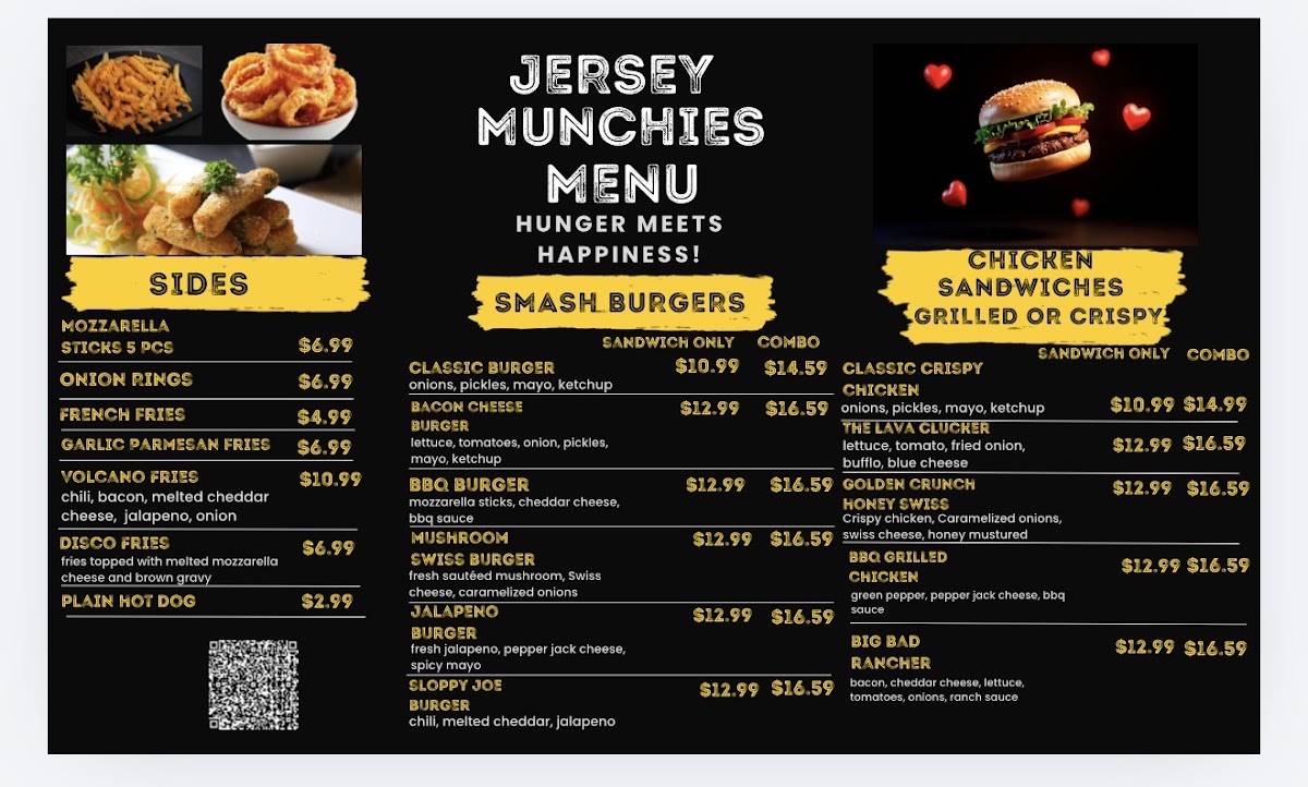 Jersey Munchies меню