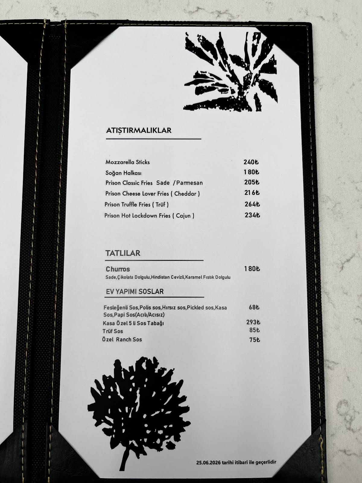 KASA Burger Rota İncek меню