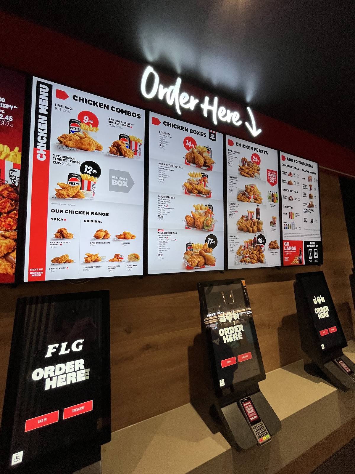 KFC Box Hill меню