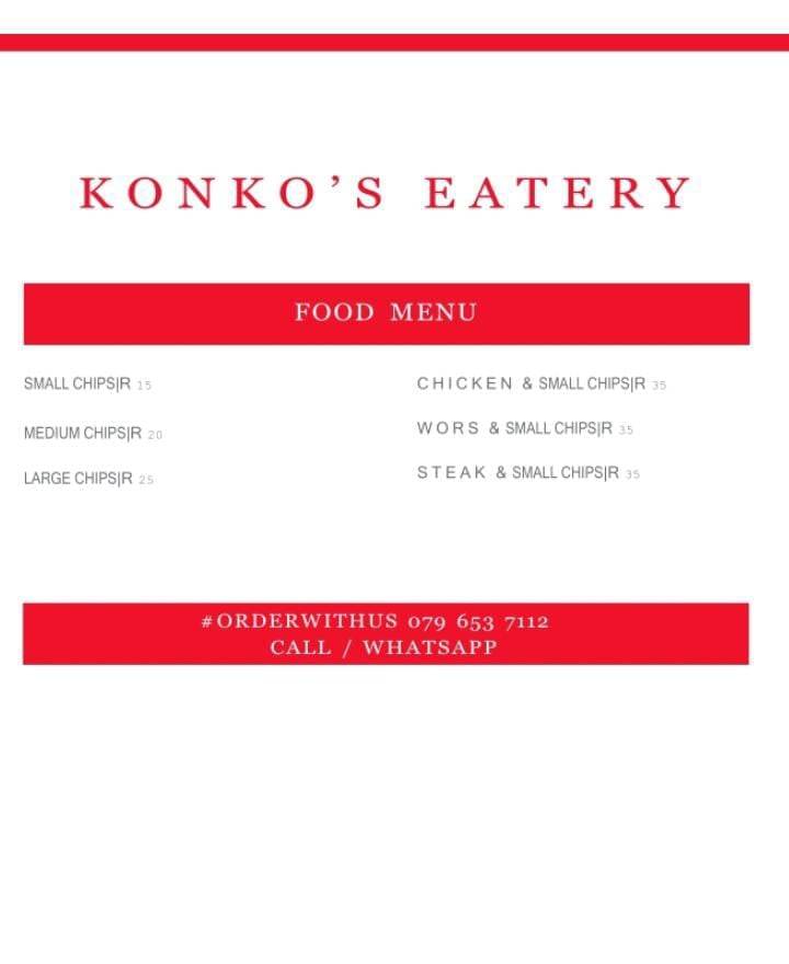 KONKO'S EATERY меню