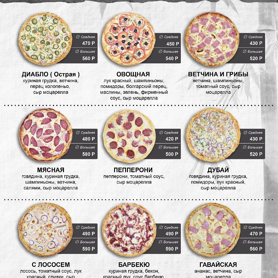 Korolev.Pizza меню