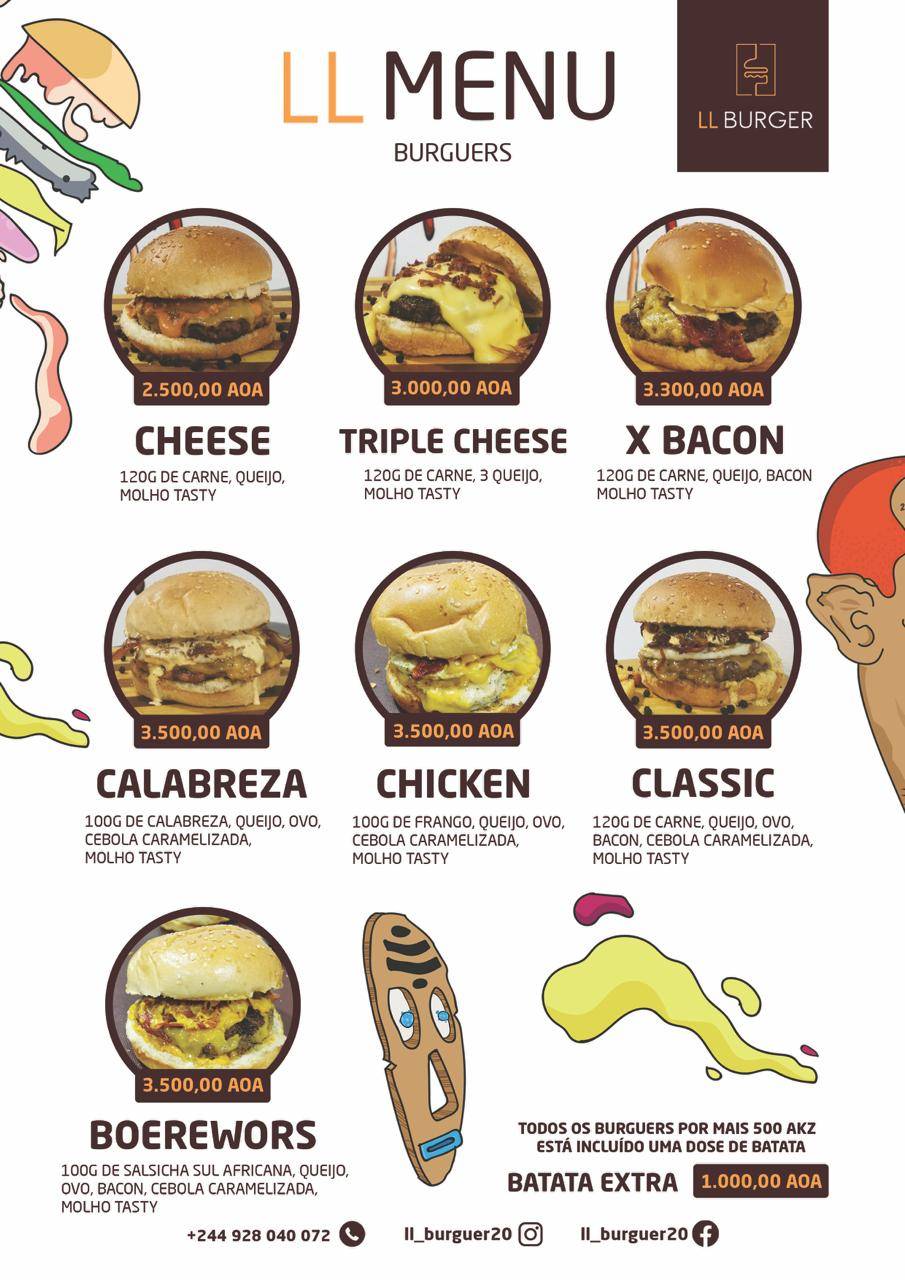 LL BURGER меню