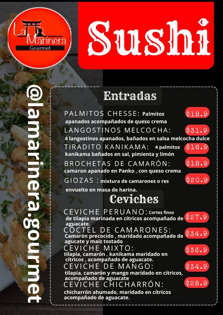 La Marinera gourmet меню