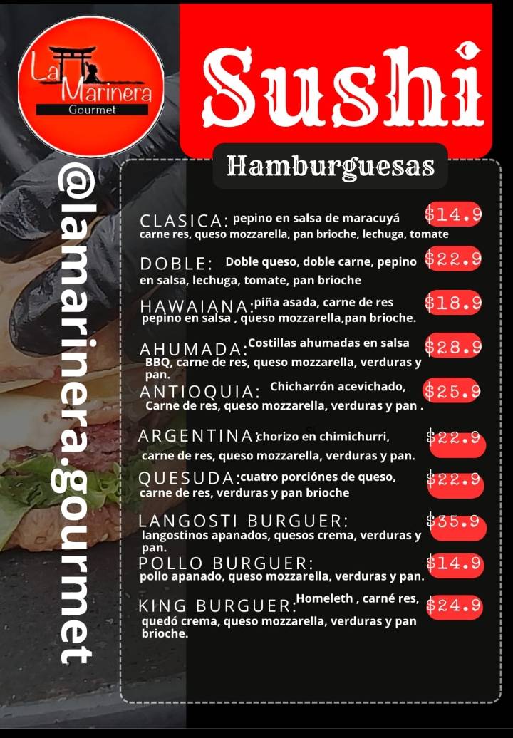 La Marinera gourmet меню