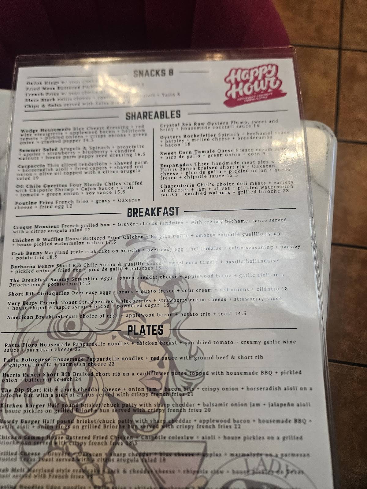 Lady R Bistro меню