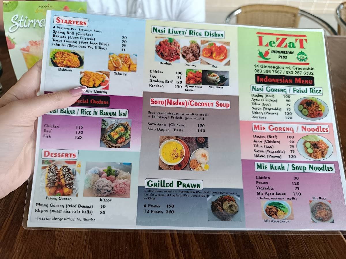 LeZaT Indonesian Plus меню