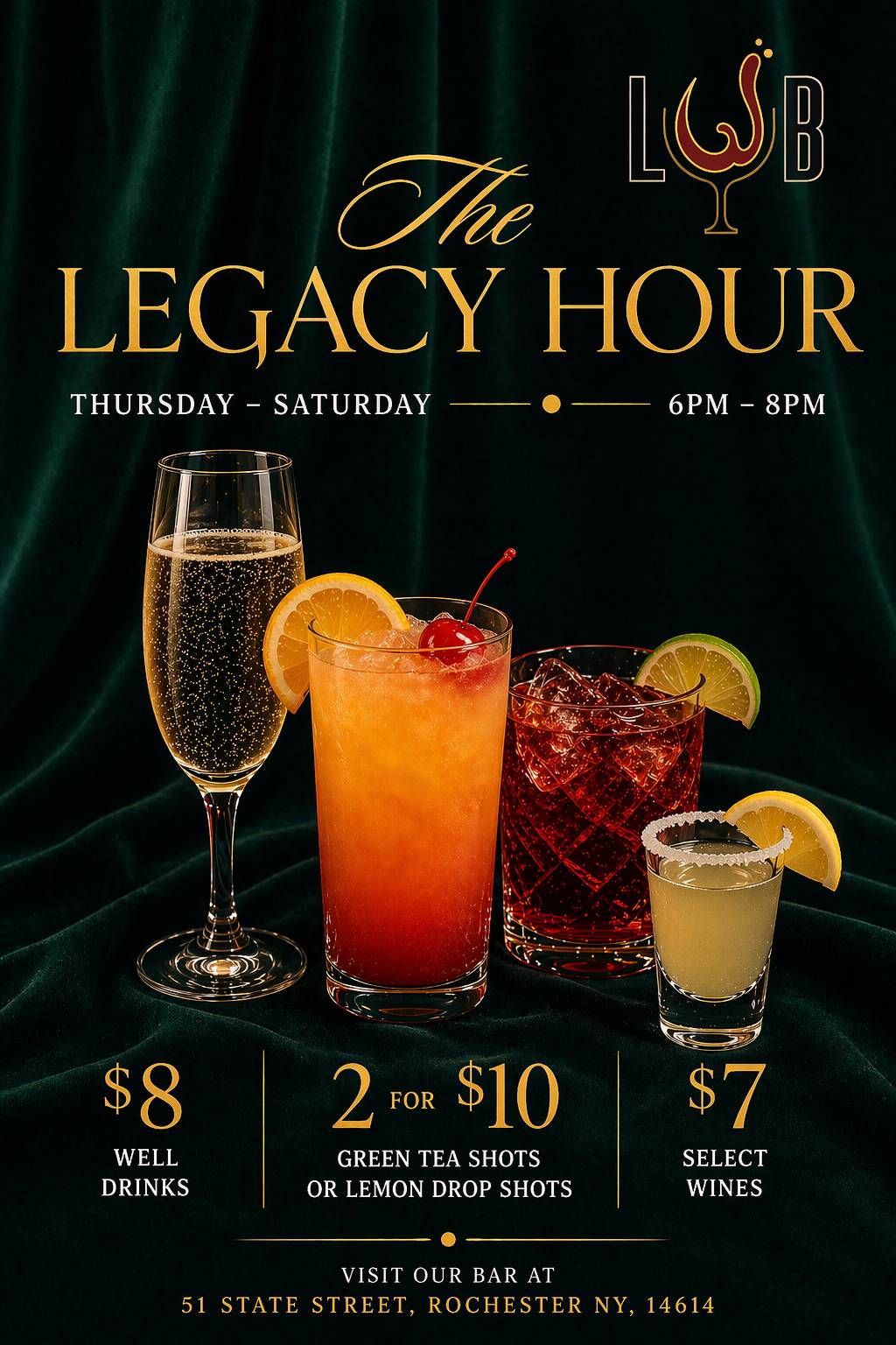 Legacy Wine Bar меню