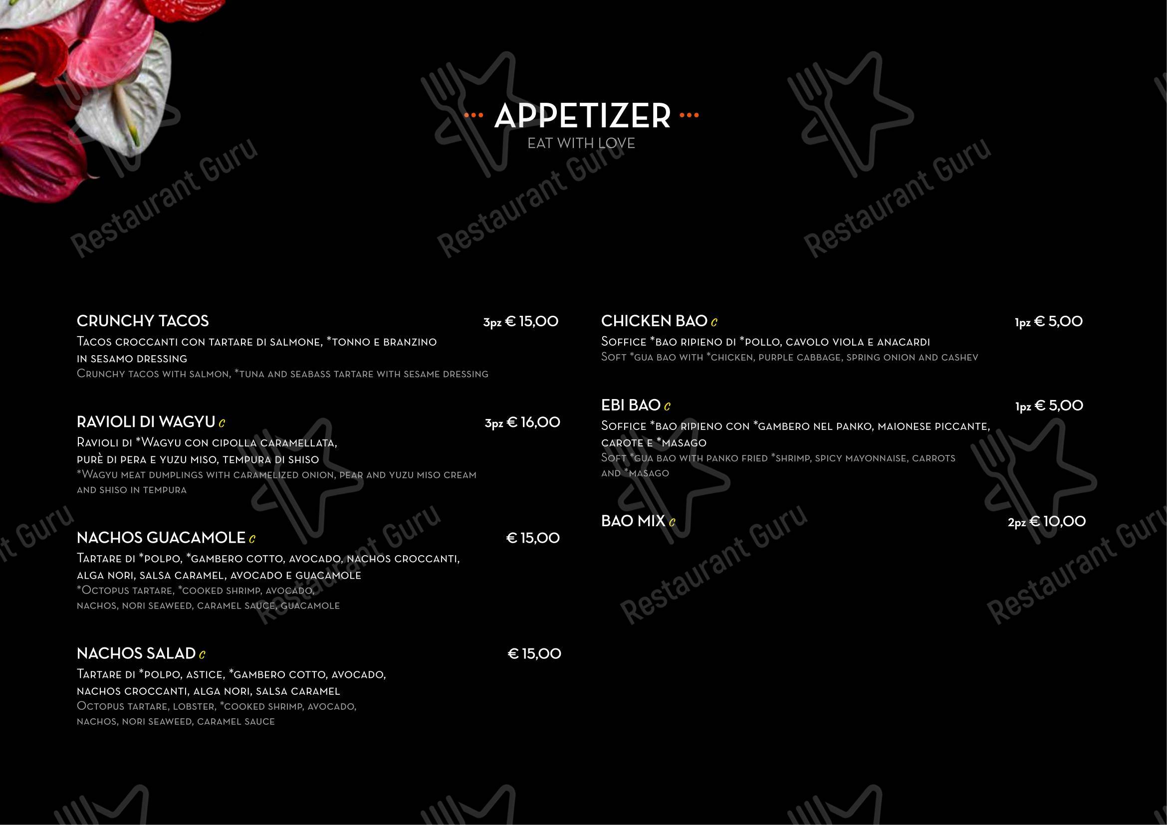 Меню ресторана Legami Sushi & More ROMA
