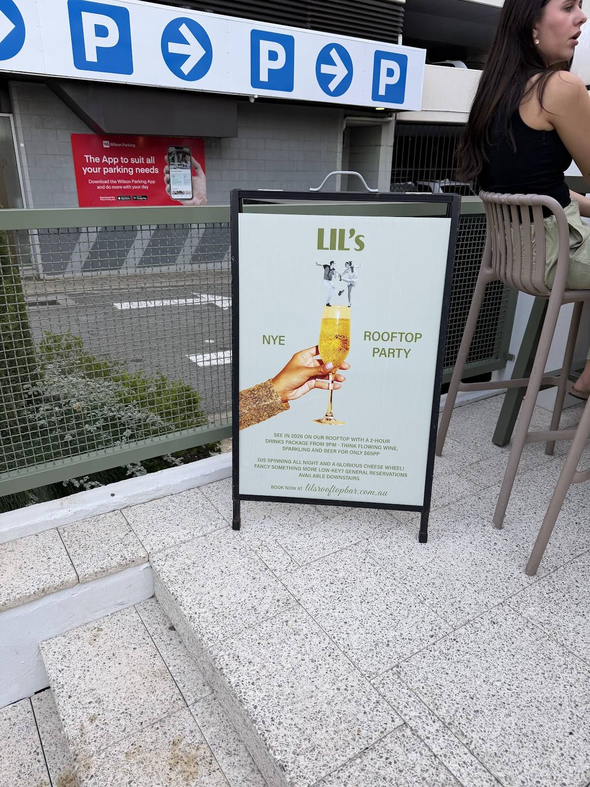 Lil's Rooftop Bar Perth меню