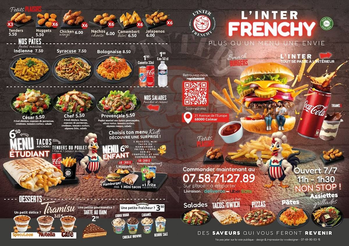 L'inter Frenchy меню