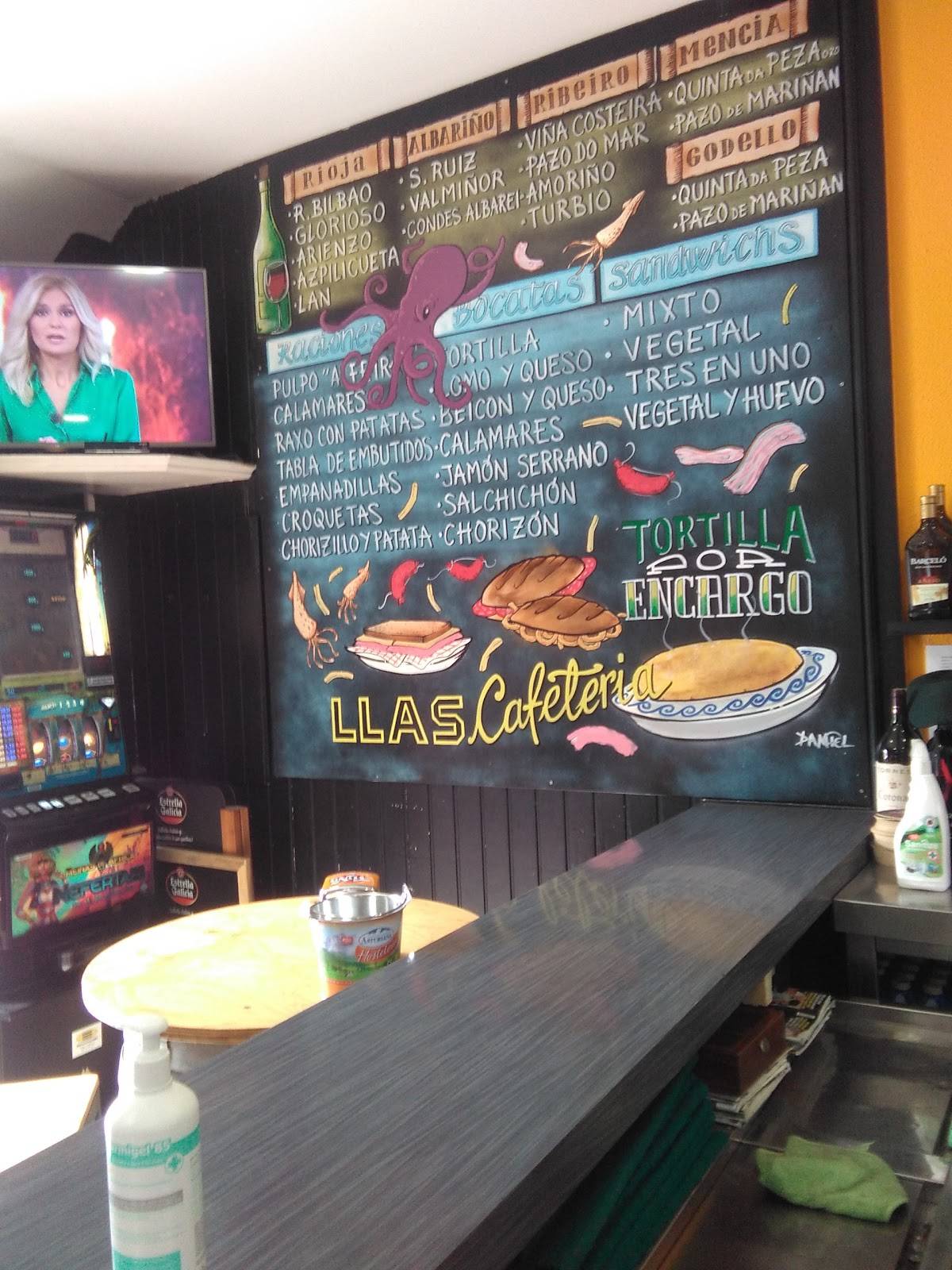 Cafetería Llas меню