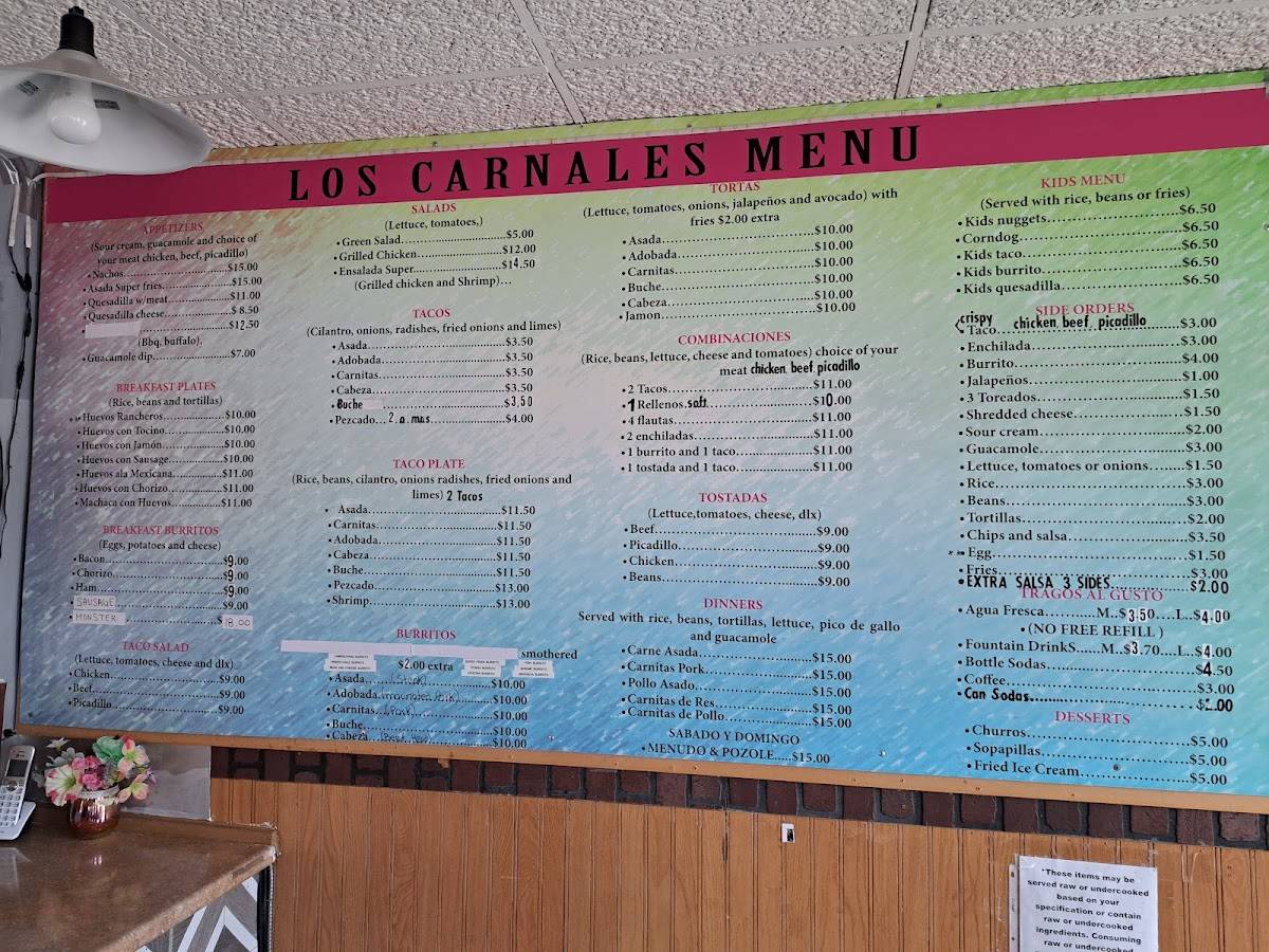 Los Carnales меню