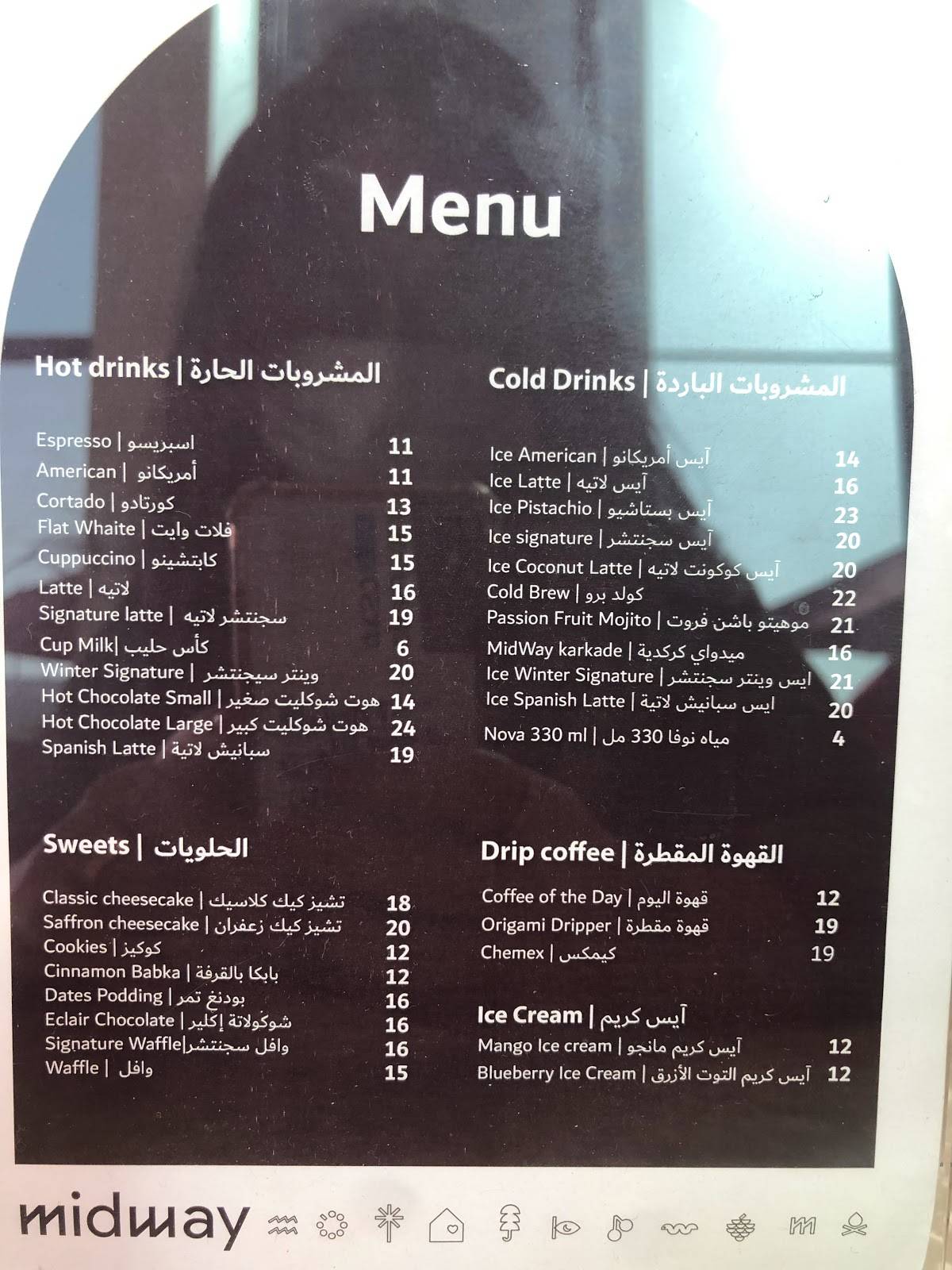 Midway Coffee меню