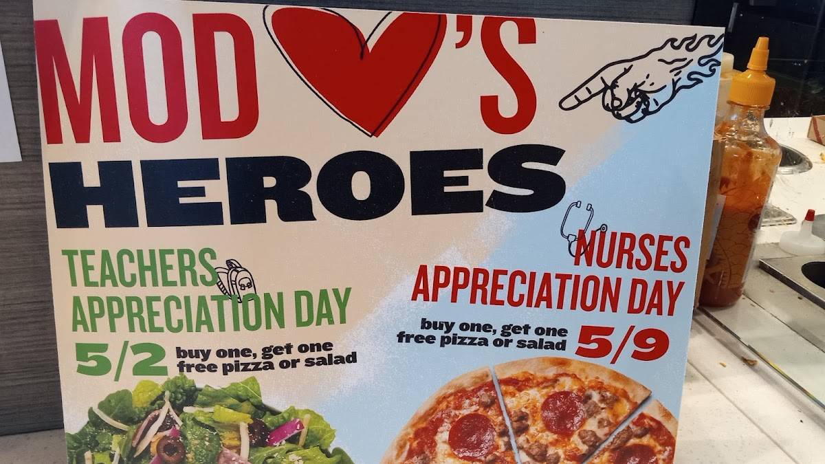 MOD Pizza меню