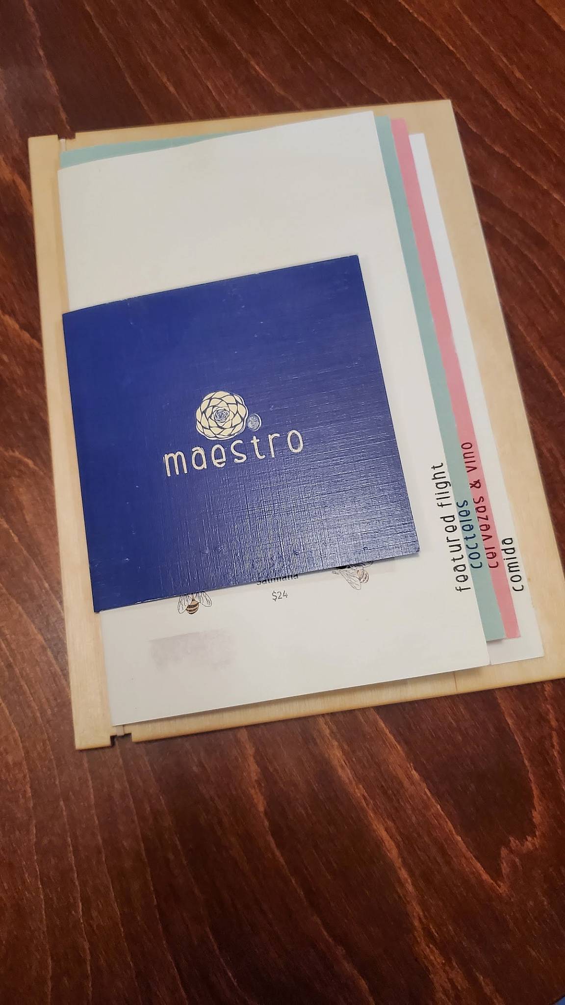 Maestro меню