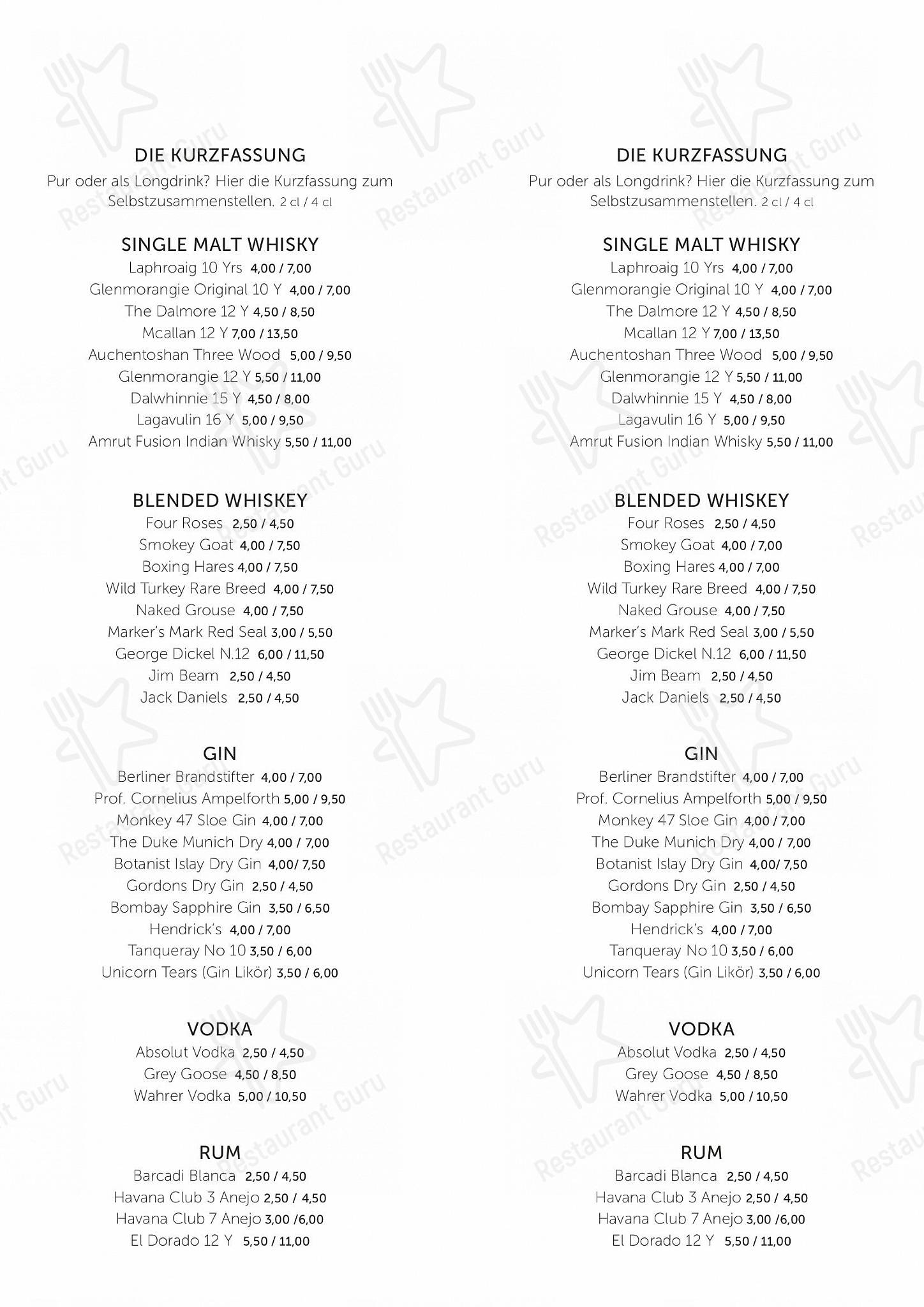 Menu bistro паба и бара Makery - cafe, bar, lounge. - Braunschweig в Брауншвейге
