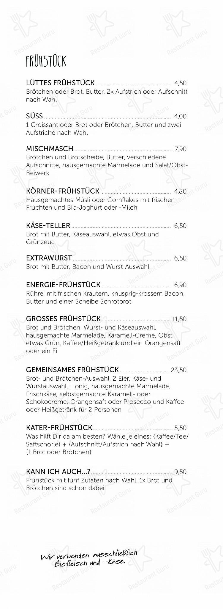 Меню паба и бара Makery - cafe, bar, lounge. - Braunschweig - Menu bistro