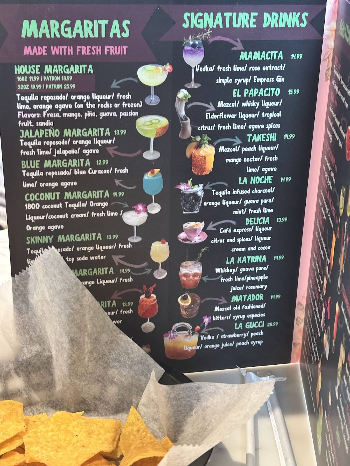 Mamacita Mexican Restaurant - Raleigh меню