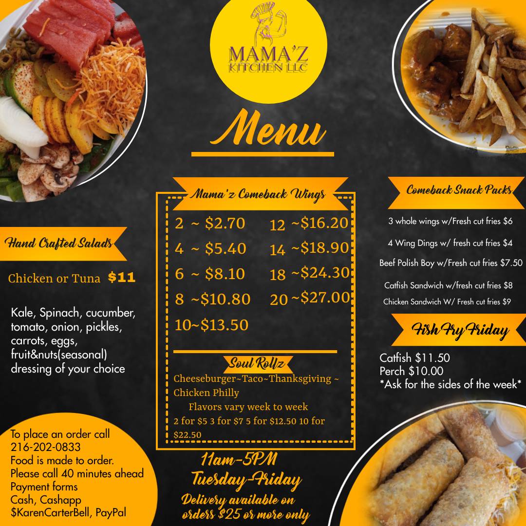Mama'z Kitchen меню