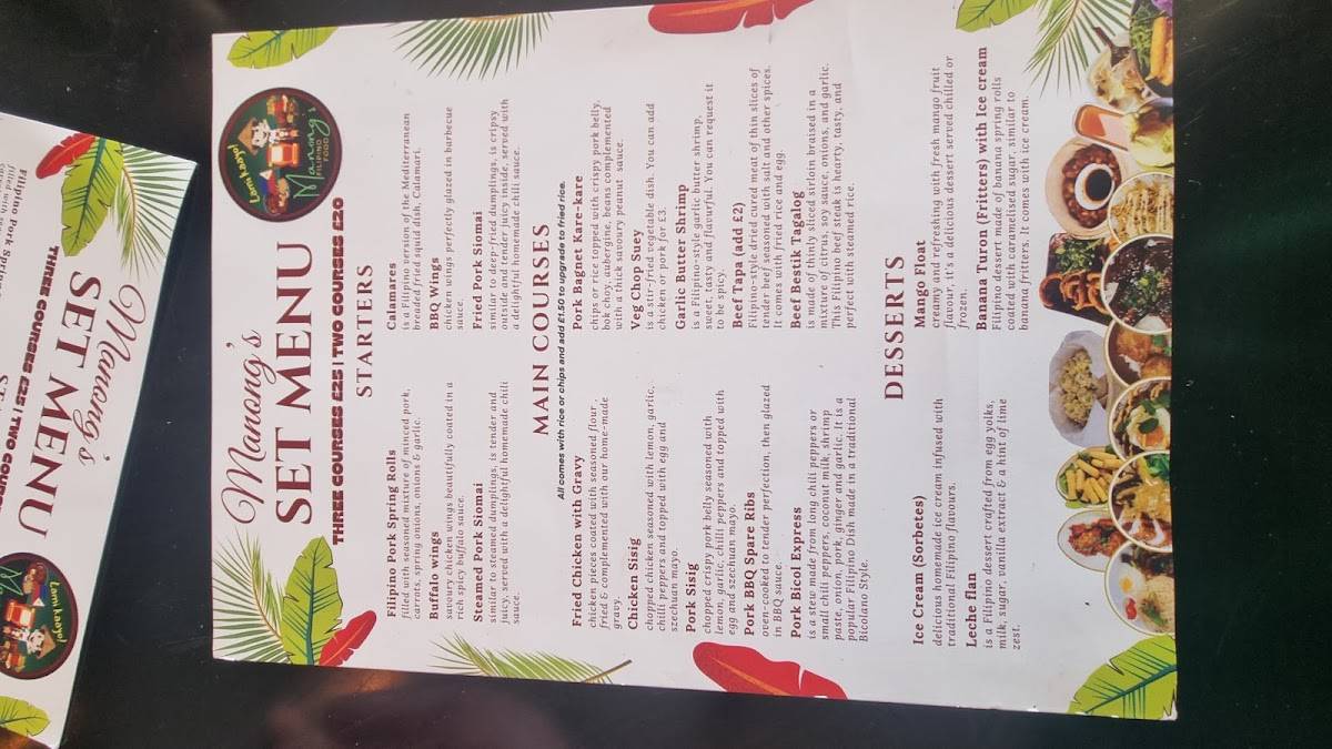 Manong's Filipino Food меню