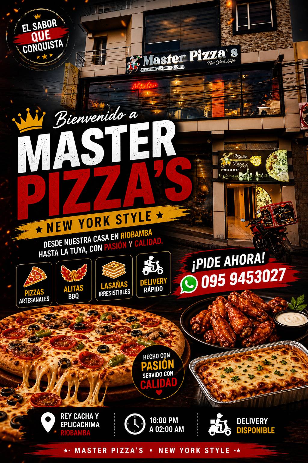 Master Pizza's меню
