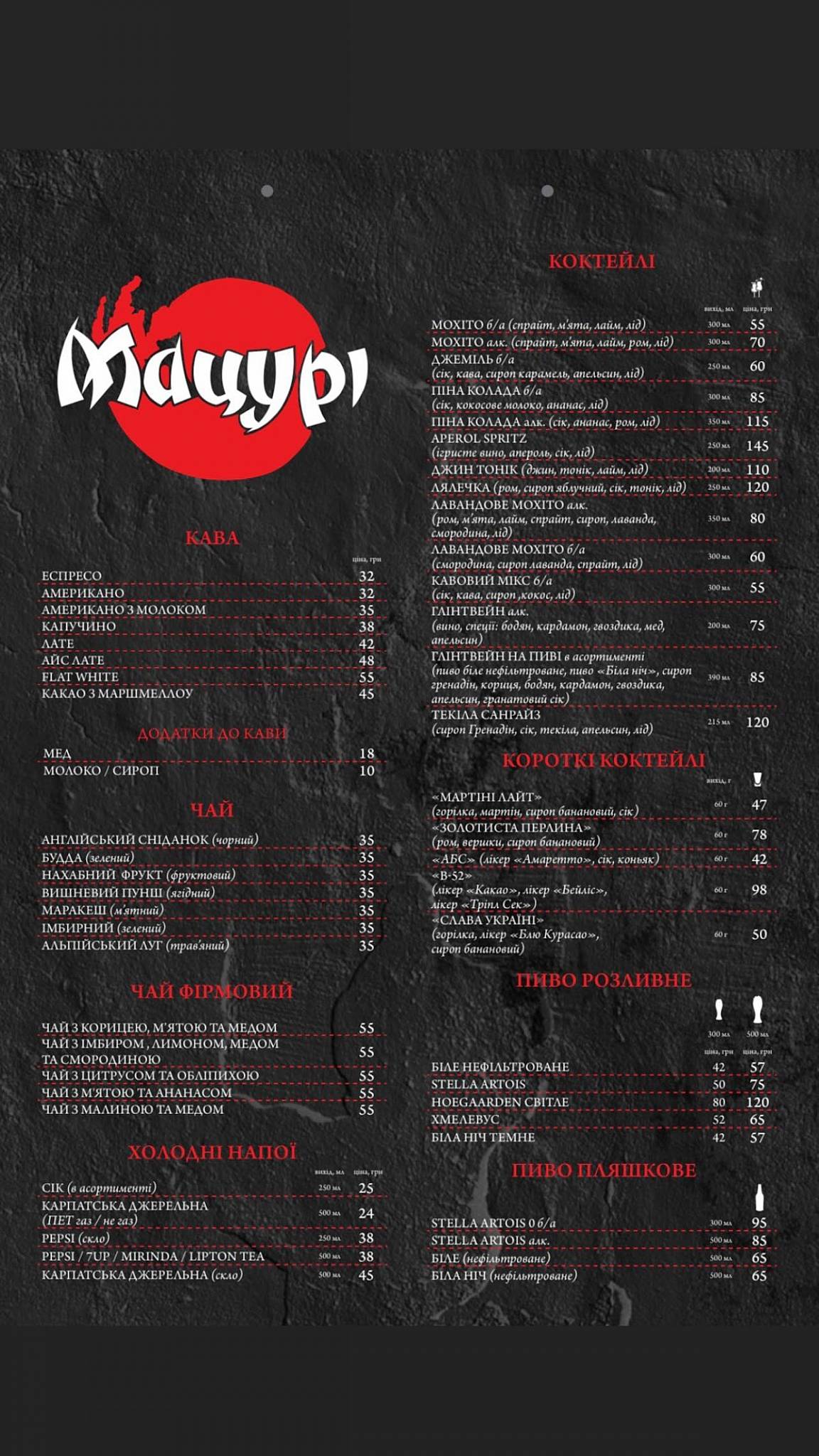 Мацури планета еды меню