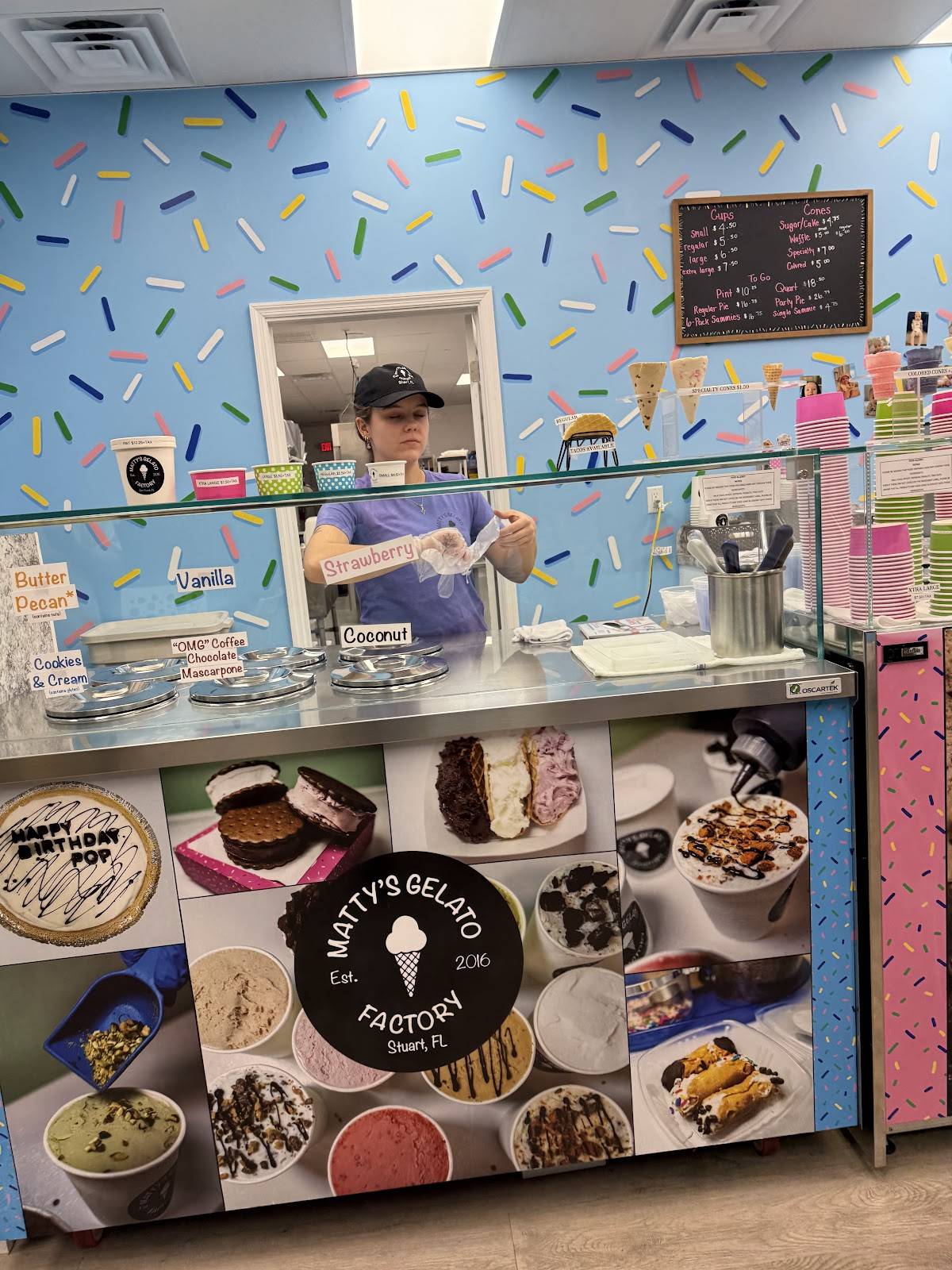 Matty's Gelato Factory : Stuart меню