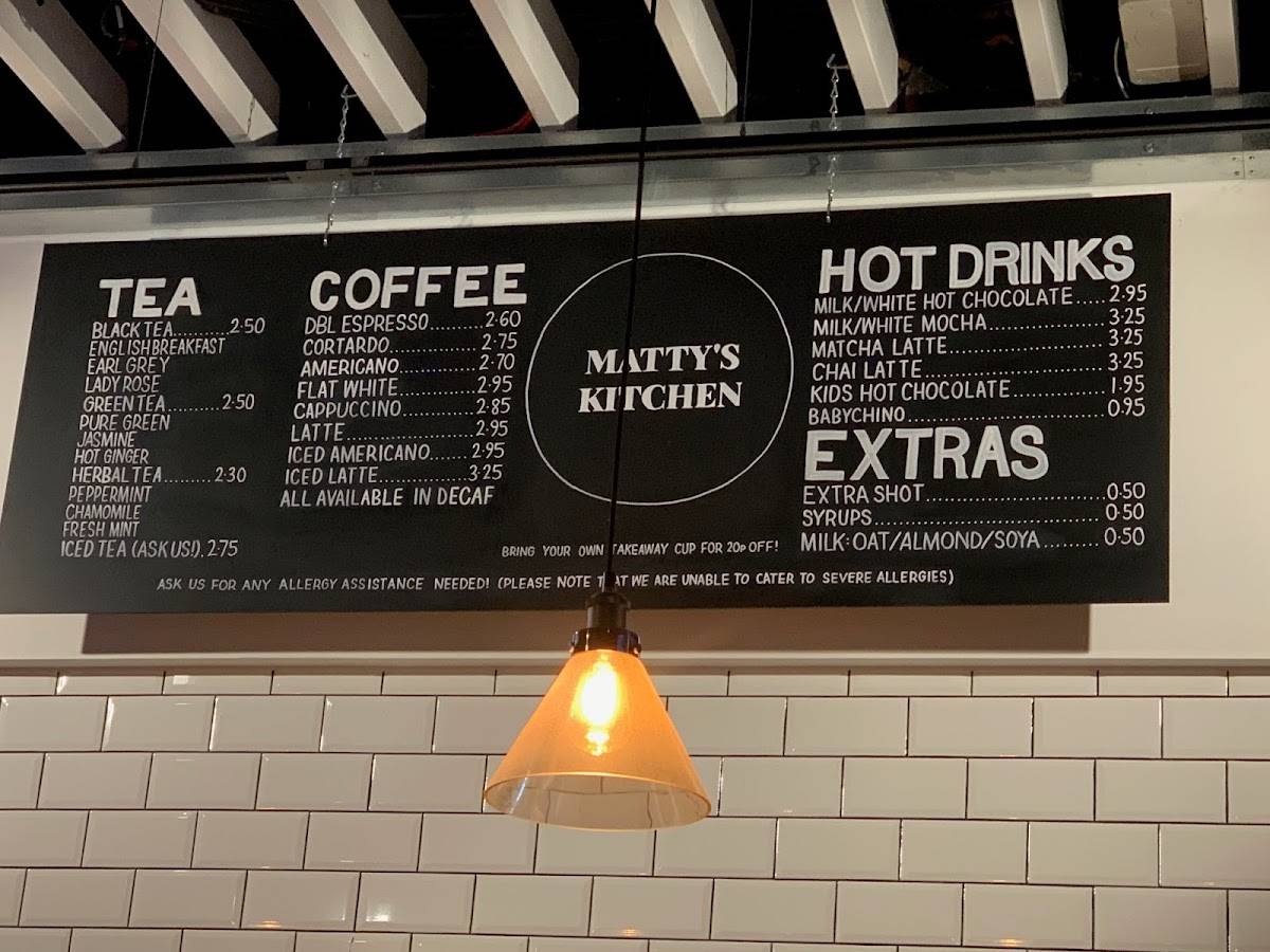 Matty's Kitchen меню
