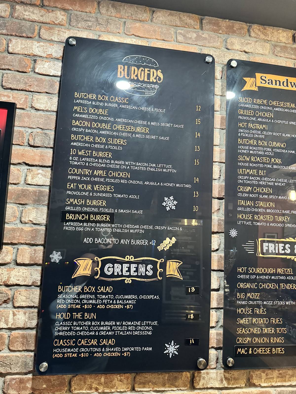Mel's Butcher Box меню