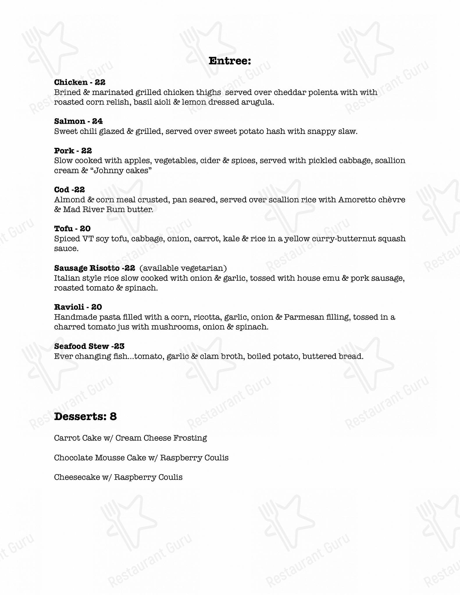 Меню паба и бара Roots the Restaurant - Boronia Catering Menu Pack