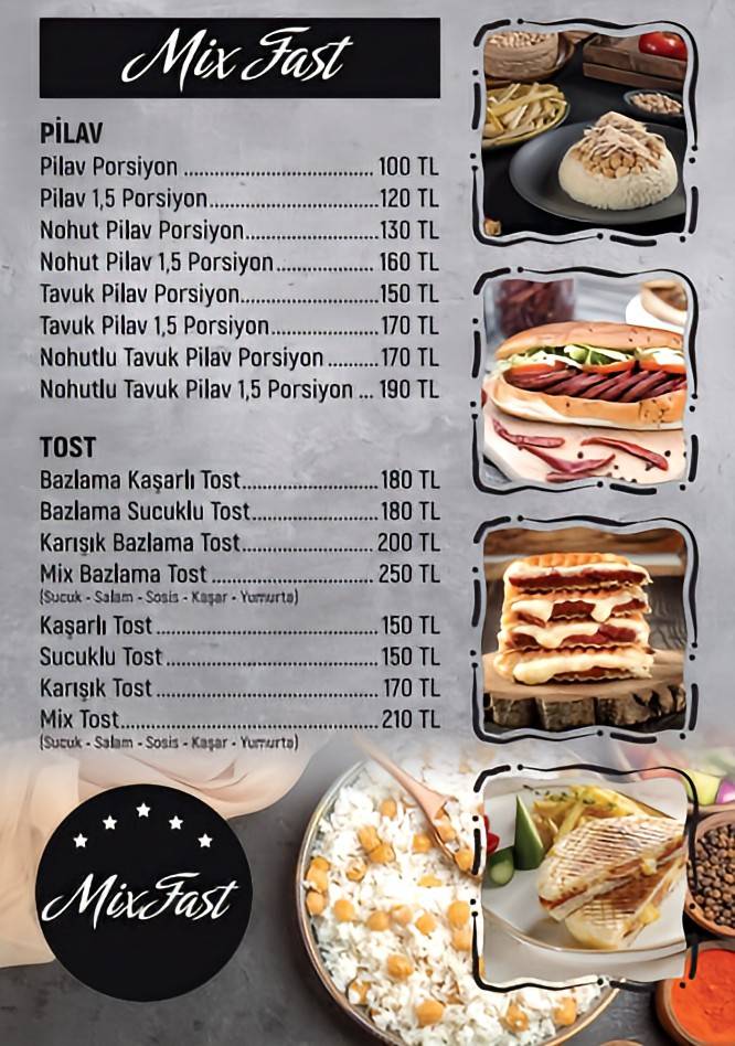 MİX FAST меню