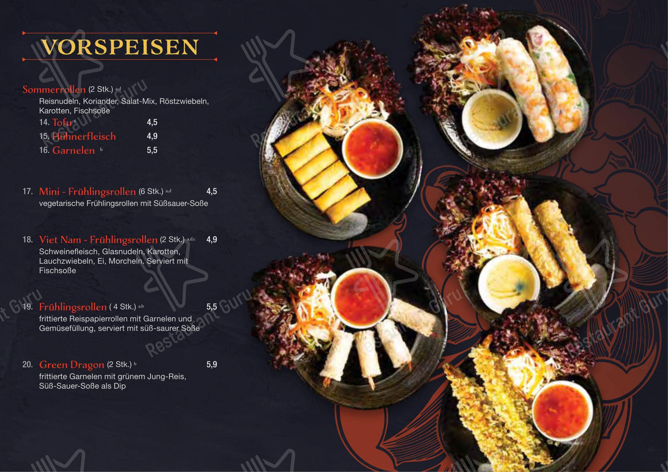 Меню ресторана Miss Hoian Restaurant - Меню