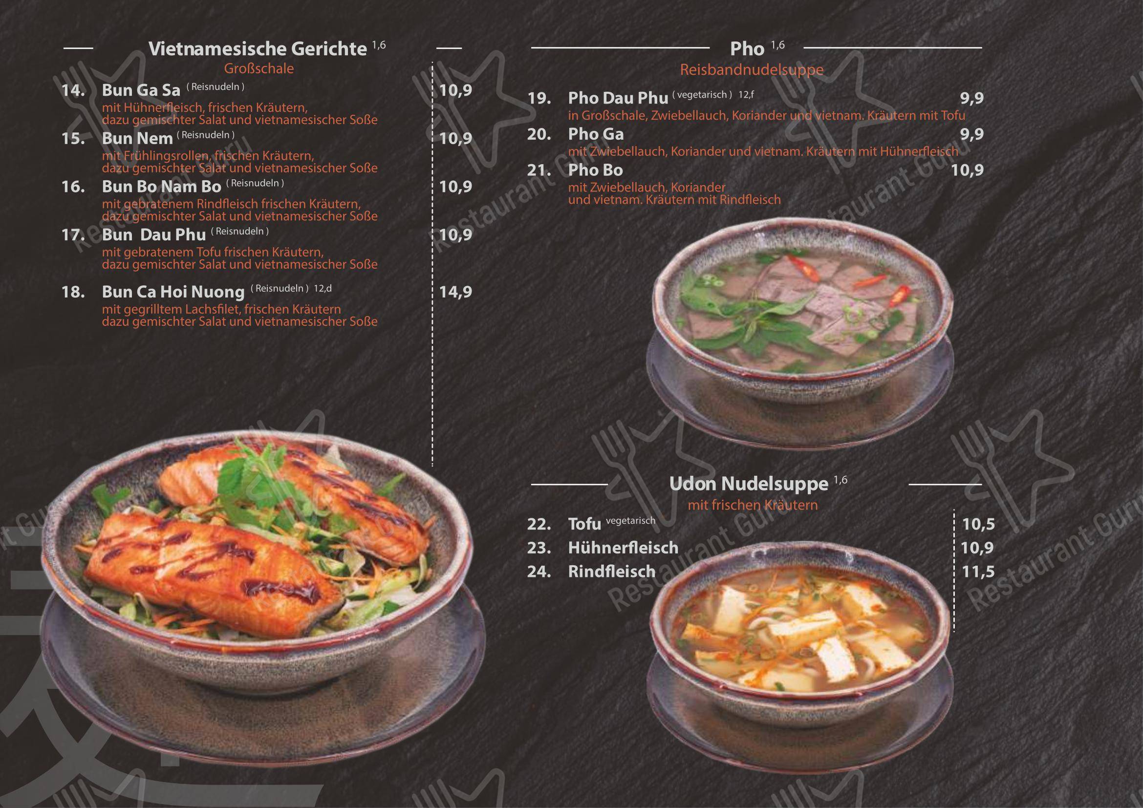 Miss Hoian Restaurant в Родинге - 菜单