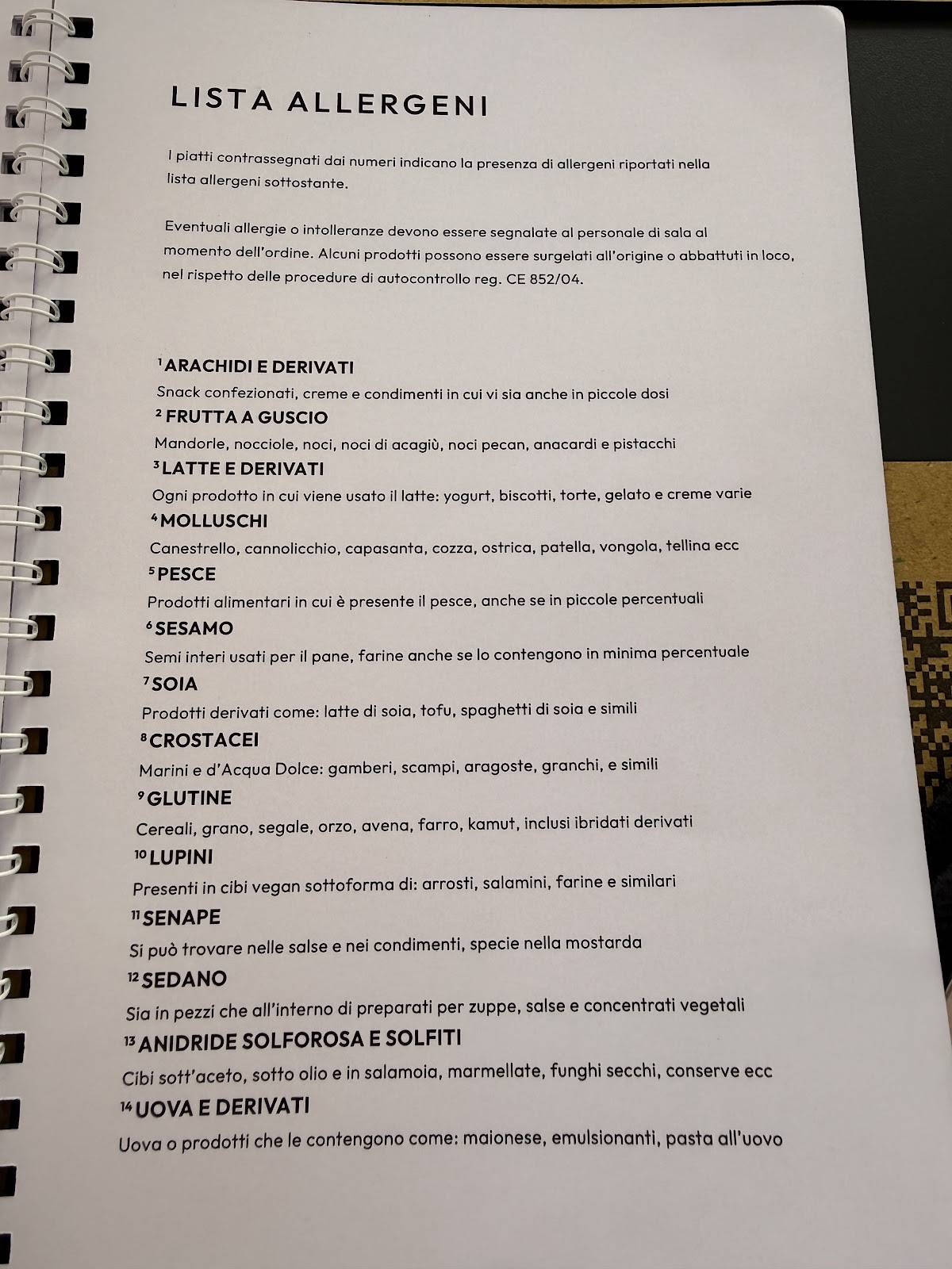 Ristorante Fà a Mód меню