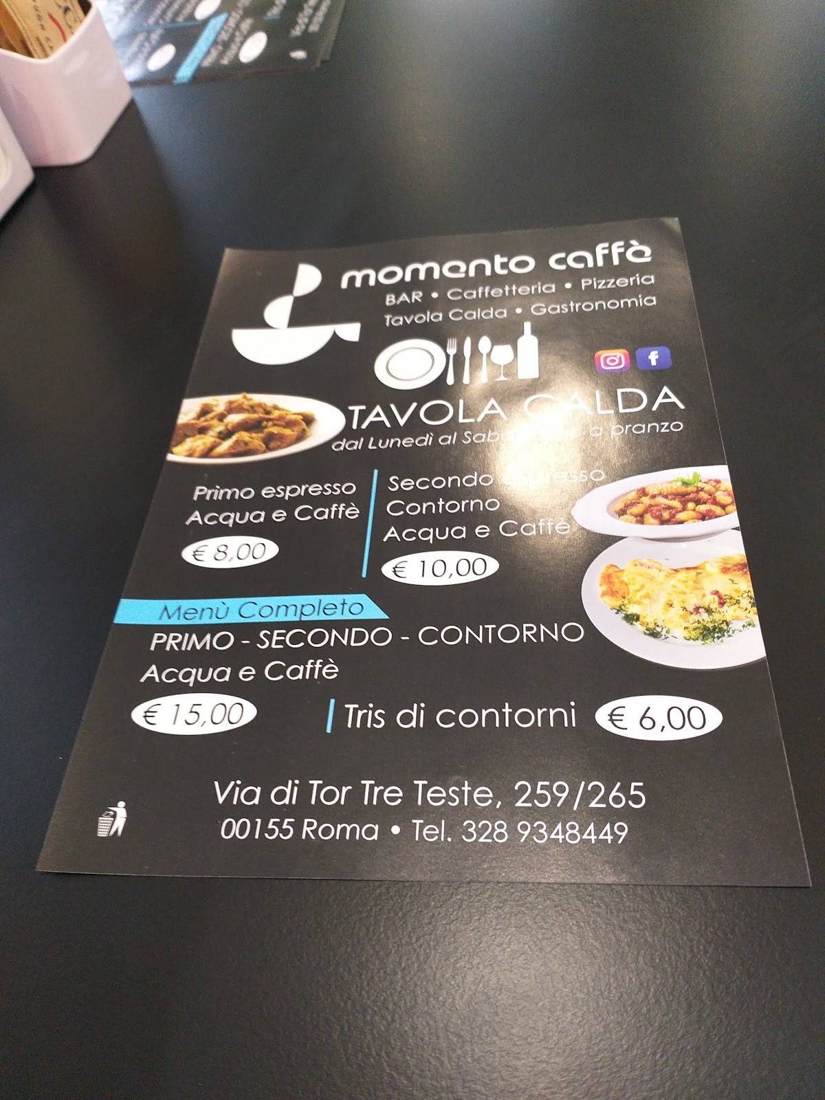 Momento Caffe меню