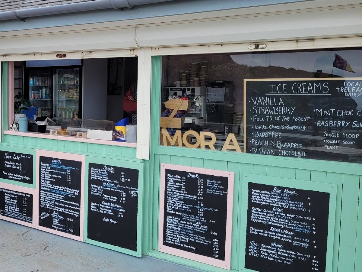 Mora Cafe Kennack Sands. меню