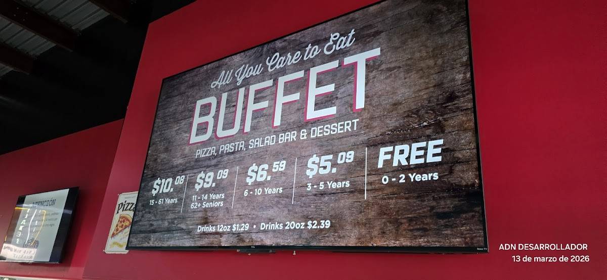 Mr Gatti's Pizza меню