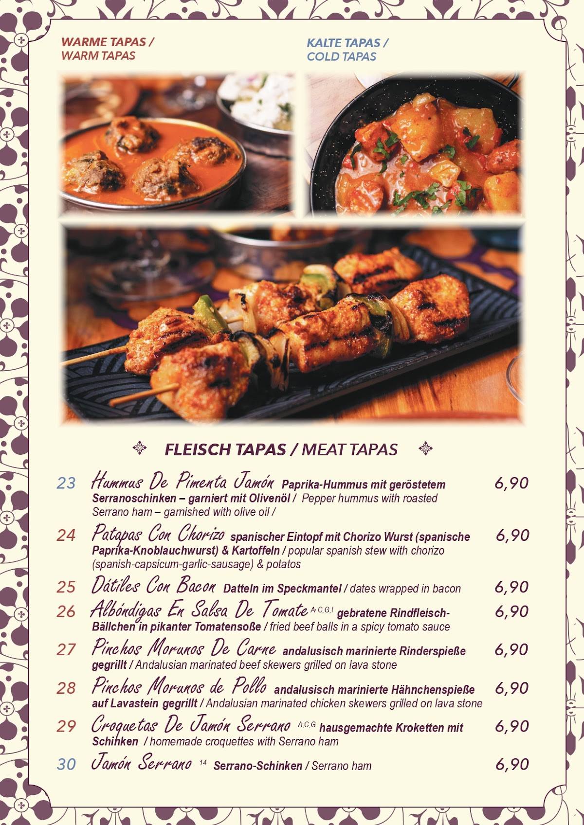 Mundo Tapas - Alt Mariendorf меню