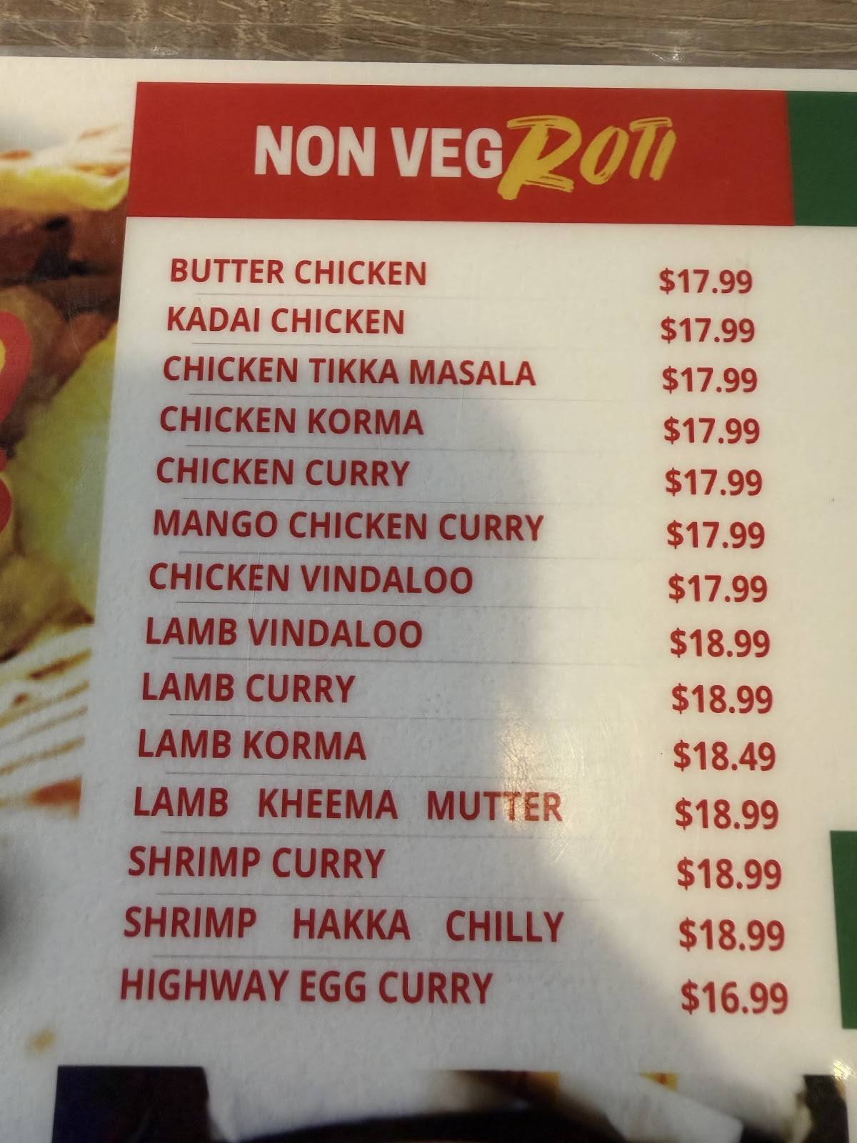 My Roti Place / My Dosa Place меню