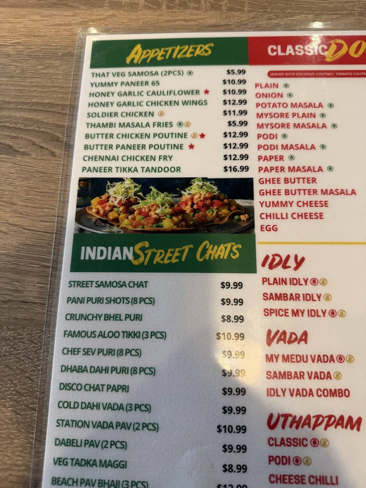 My Roti Place / My Dosa Place меню