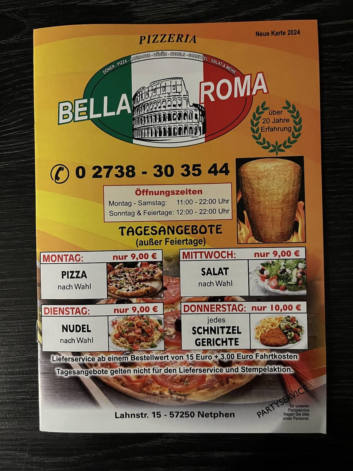 Pizzeria Bella Roma II меню