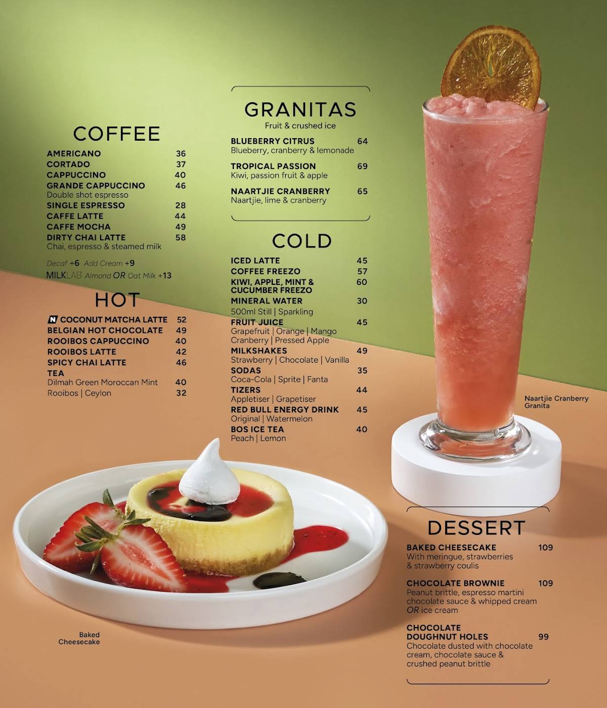 News Cafe Rustenburg меню