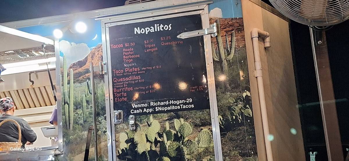 Nopalitos Taco Truck меню