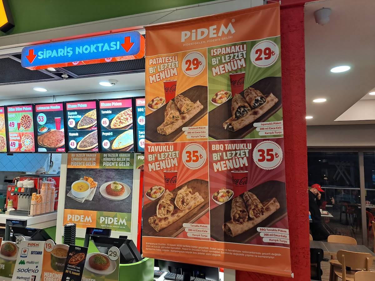 Pidem Krempark Avm меню